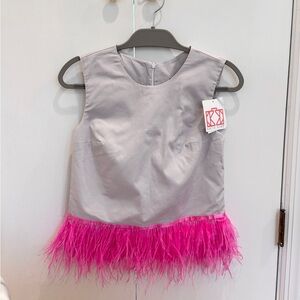 KATIE KIME Women’s Feather‎ Top Size XS